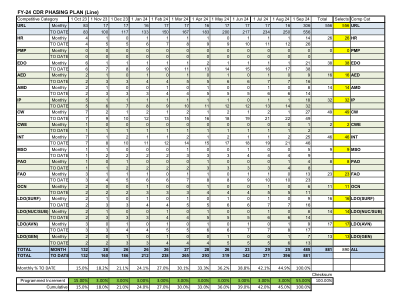 2012 财年分阶段计划